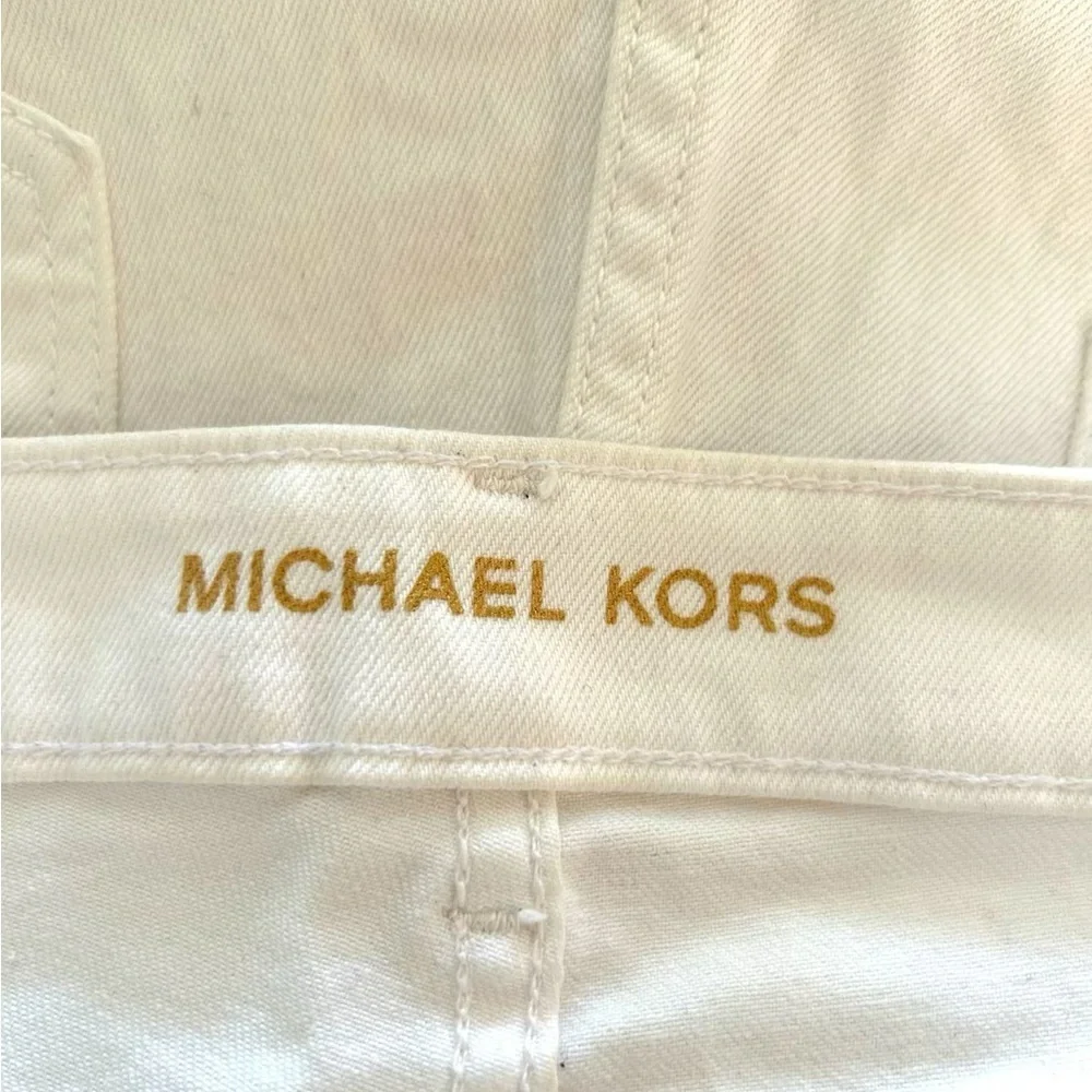 🤍 Michael Kors: White Cropped Jeans | Size 12 | Cotton Spandex